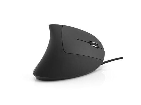 MediaRange MROS230 - Vertikal mus - ergonomisk - høyrehendt - optisk - 6 knapper - kablet - USB 2.0 - svart