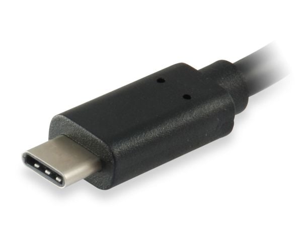 Equip 133455, 0,15 m, USB C, USB A, USB 3.2 Gen 1 (3.1 Gen 1), Hankjønn/hunkjønn, Sort