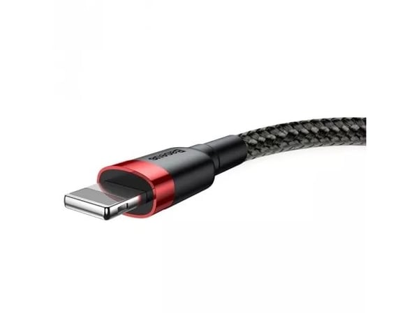 Baseus CALKLF-C19, 2 m, USB A, Hankjønn, Hankjønn, Sort, Rød, Rett