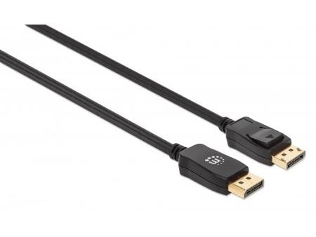 Manhattan 353595, 1 m, DisplayPort, DisplayPort, Hankjønn, Hankjønn, 7680 x 4320 piksler