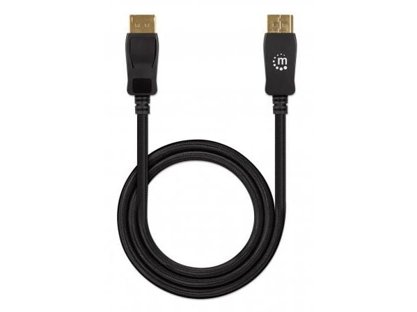 Manhattan 353595, 1 m, DisplayPort, DisplayPort, Hankjønn, Hankjønn, 7680 x 4320 piksler