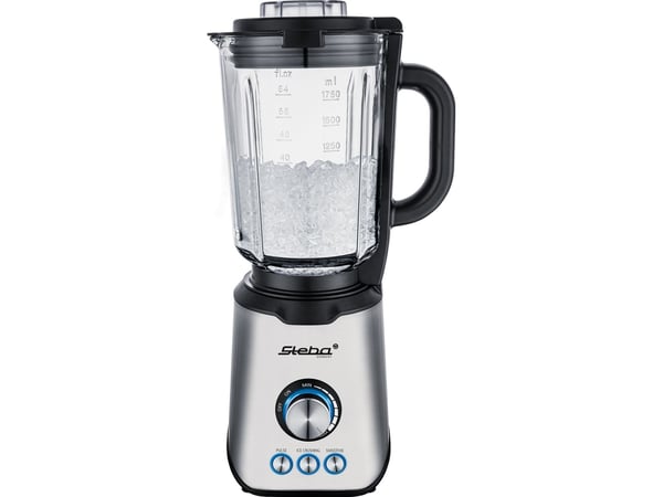 Steba MX 4 PLUS, Bord juicepresse, 1,75 l, Pulsfunksjon, Isknusing, 1200 W, Sort, Rustfritt stål