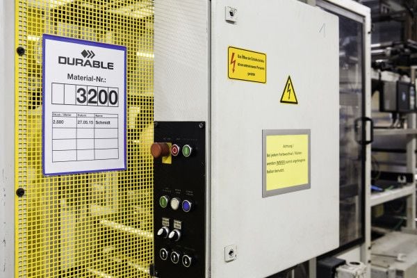 Hyldeforkant lagerlomme med magnet A4 højformat blå - (50 stk.)