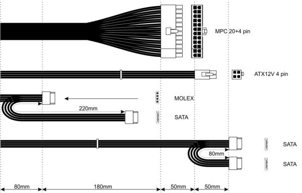 Akyga Ultimate Series AK-T1-300 - Strømforsyning (intern) - TFX12V - 80 PLUS - AC 230 V - 300 watt - aktiv PFC - grå