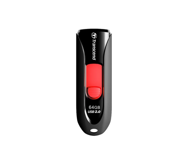 Transcend JetFlash 590 - USB-flashstasjon - 64 GB - USB 2.0