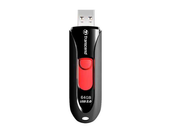 Transcend JetFlash 590 - USB-flashstasjon - 64 GB - USB 2.0
