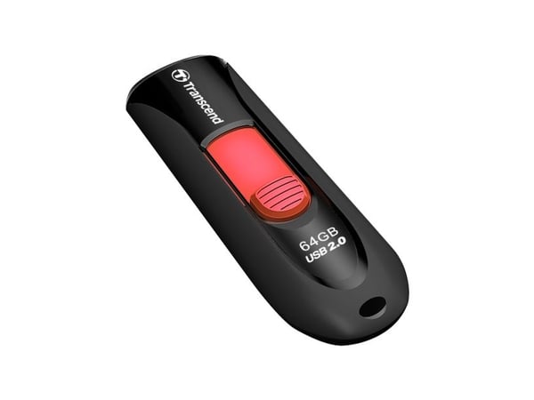 Transcend JetFlash 590 - USB-flashstasjon - 64 GB - USB 2.0