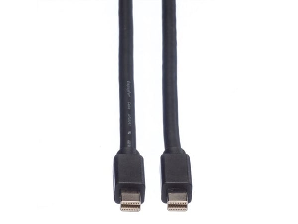 ROLINE DisplayPort Cable, Mini DP - Mini DP, M/M 3 m, 3 m, Mini DisplayPort, Mini DisplayPort, Hankjønn, Hankjønn, 2560 x 1600 piksler
