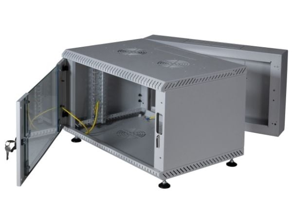 EFB Elektronik 691615VGR.50, Frittstående hylle, 15U, 50 kg, Grå