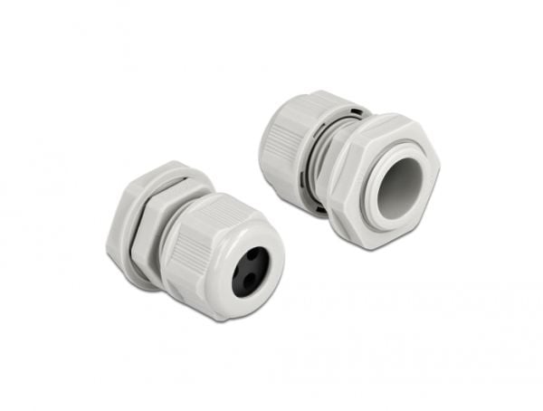 DeLOCK 60376, Harmaa, Muovi, 2 kpl, PG13.5, 4 mm, IP68