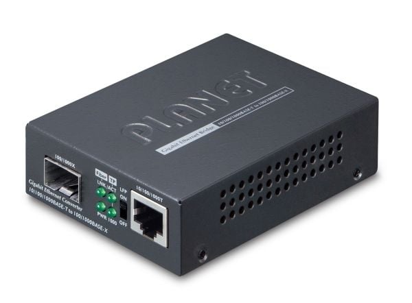 PLANET GT-805A - Fibermedieomformer - 1GbE - 10Base-T, 1000Base-LX, 1000Base-SX, 100Base-TX, 1000Base-T - RJ-45 / SFP (mini-GBIC)