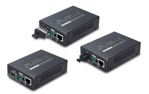 PLANET GT-805A - Fibermedieomformer - 1GbE - 10Base-T, 1000Base-LX, 1000Base-SX, 100Base-TX, 1000Base-T - RJ-45 / SFP (mini-GBIC)