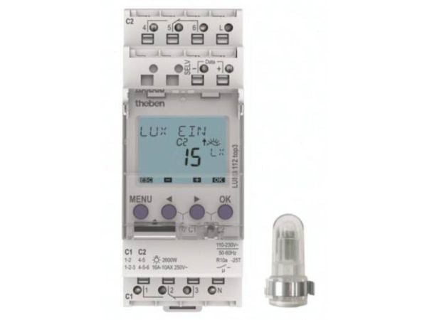 Theben LUNA 112 top3 AL Skimmer-kytkin 1 kpl 230 V 230 V