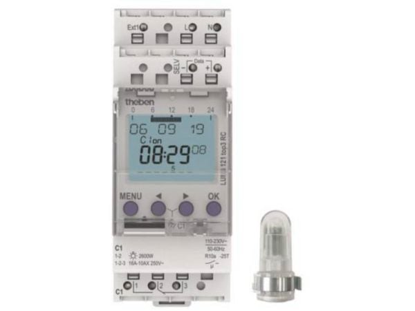 Theben LUNA 121 top3 RC AL Skimmerin kytkin 1 kpl 230 V 230 V