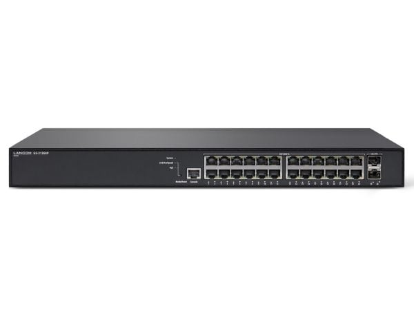 LANCOM GS-3126XP - Switch - L3 Lite - Styrt - 24 x 10/100/1000 (PoE+) + 2 x 10 Gigabit SFP+ (opplenke) - rackmonterbar - PoE+ (185 W)
