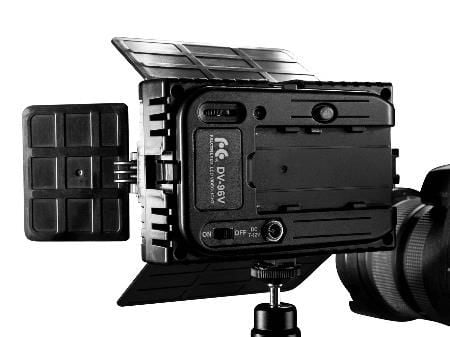 Falcon Eyes DV-96V-K1, 6 W, 96 ampuller, LED, 0,06 W, Sort, Batteri