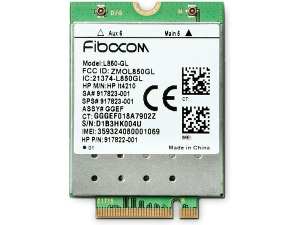 HP XMM 7360 - Trådlöst mobilmodem - 4G LTE - M.2 Card - 150 Mbps - för (for WWAN Ready configurations): EliteBook 735 G6, 745 G5, 745 G6, 83X G7, 8...