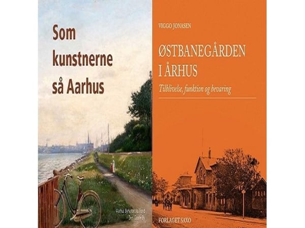 Bokpaket: Som konstnärerna såg Århus och Östbanegården i Århus | Henrik Fode, Claus P. Navntoft & Viggo Johansen | Språk: Danska