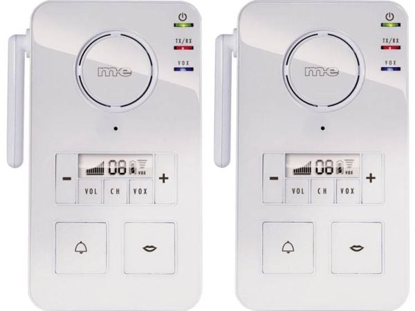 M-E MODERN-ELECTRONICS Radio Intercom FS 2.1 Vit (FS 2.1) - Utan batteri