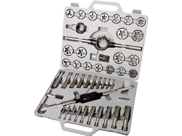 Brüder Mannesmann M53245 Kierteenleikkaussarja 45 osaa metrinen M6, M8, M10, M12, M14, M16, M18, M20, M22, M24