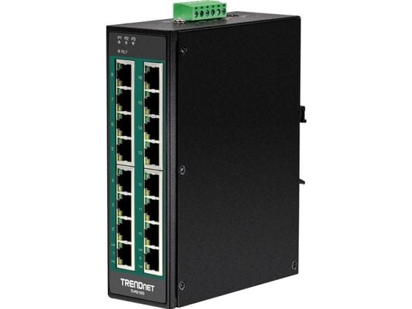 TrendNet 21.22.1441 TI-PG160 industrinettverksswitch Ethernet 10/100/1000 MBit/s