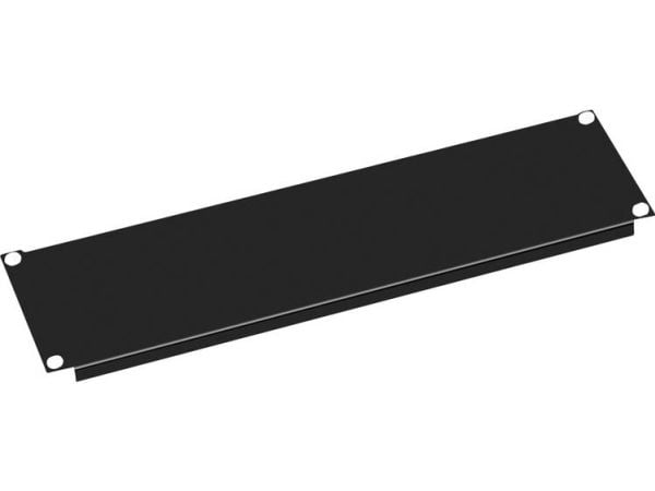 Value 26.99.0300, Blankt panel, Sort, Metall, 3U, 48,3 cm (19")