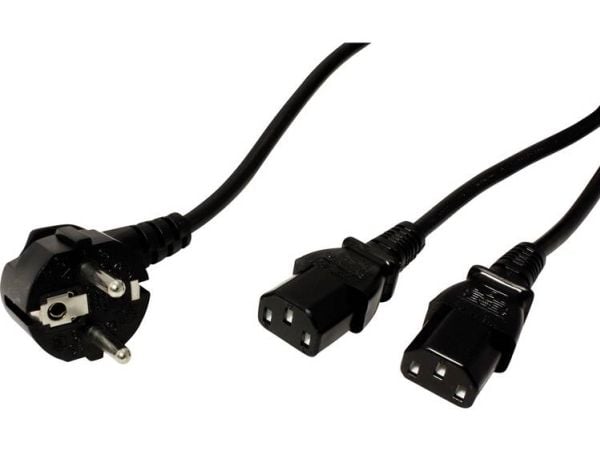 ROLINE 19.08.1022, 1,8 m, CEE7/7, C13-liitin, 250 V, 10 A