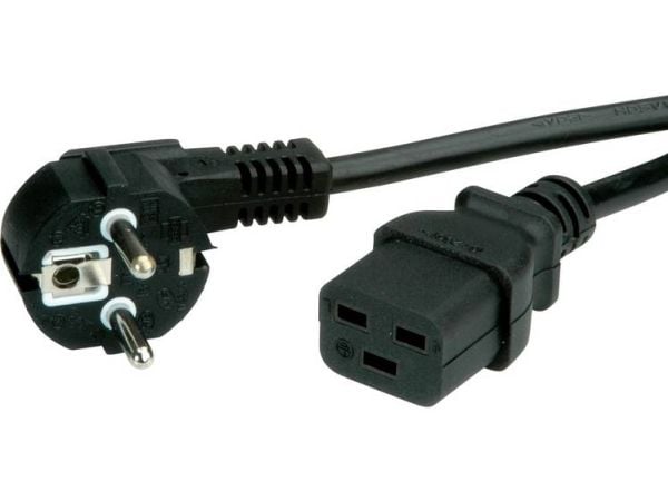 Value 19.99.1553, 3 m, CEE7/7, C19 liitin, 250 V, 16 A