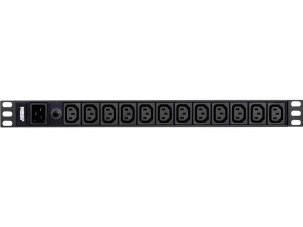 ATEN Basic PDU PE0212G - Strømfordelerenhet (kan monteres i rack) - AC 100-240 V - 3840 VA - inngang: IEC 60320 C20 - utgangskontakter: 12 (12 x IE...