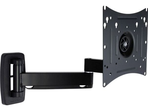 ROLINE 17.03.0009, 101,6 cm (40"), 75 x 75 mm, 200 x 200 mm, -10 - 10°, Metall, Sort