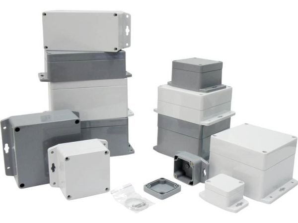 Gainta G317MF universalkabinett 222 x 146 x 55 ABS-plast mørkegrå 1 stk