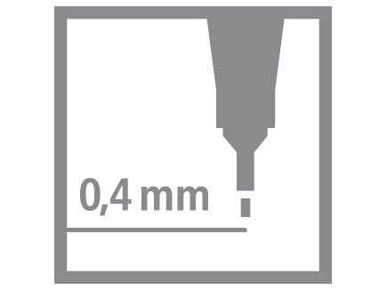 STABILO point 88, Multifärg, Fin, Multifärg, Plast, Hexagonal, 0,4 mm