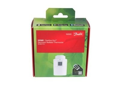 Danfoss Eco - Radiatortermostat - trådløs - Bluetooth - RAL 9016