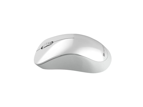 Canyon MW-11 - Mus - høyrehendt - optisk - 3 knapper - trådløs - 2.4 GHz - USB trådløs mottaker - perlehvit