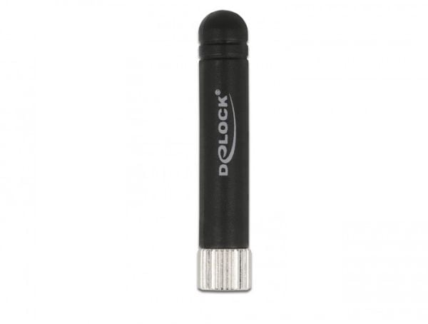 Delock LPWAN Antenna SMA plug 1.6 dBi omnidirectional fixed - Antenne - Smart Home - 1.6 dBi - rundtstrålende - utendørs, innendørs - svart