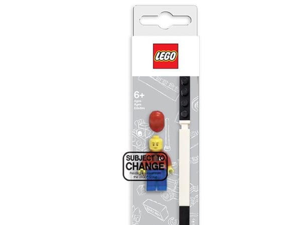 Mekanisk blyertspenna med minifigur, förpackad i färglåda