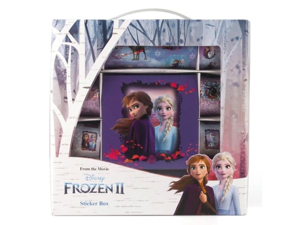Disney Frozen Sticker gift box with handle, contains 12 rolls of sticker  sheets, 2 rolls of laser sticker sheets, sticker & drawing pad, 21.5 x 21...