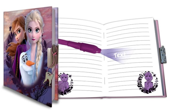 LEGO Disney Frozen Diary gift set with 80 sheets and magic pen