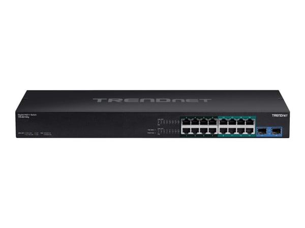 TRENDnet TPE BG102G - Switch - ikke-styrt - 8 x 10/100/1000 (PoE++) + 4 x 10/100/1000 (PoE+) + 2 x SFP - rackmonterbar - PoE++ (240 W) - AC 100 - 2...