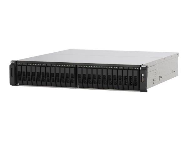QNAP TS-H2490FU - NAS-palvelin - 24 lokeroa - rackversio - PCI Express 3.0 x4 (NVMe) - RAID 0, 1, 5, 6, 10, 50, JBOD, 60 - RAM 128 GB - 25 Gigabit ...