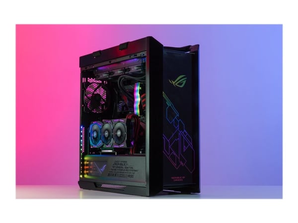ASUS ROG Strix Helios - Tower - utökad ATX - genomskinlig sidopanel (glas) - ingen strömförsörjning (ATX) - svart - USB/ljud