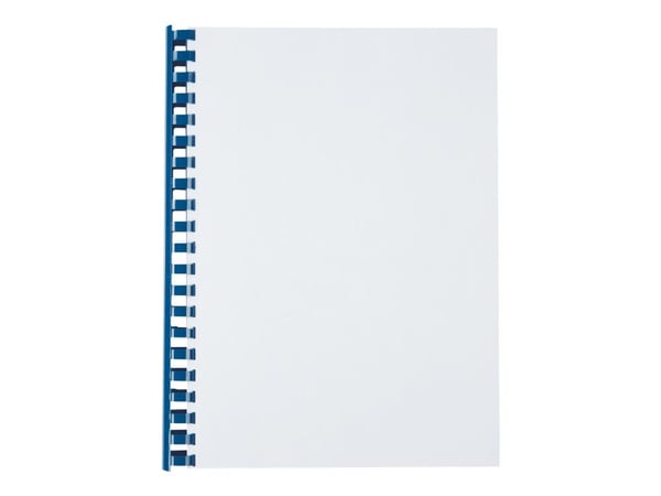 GBC CombBind - 22 mm - 21 ringar - A4 (210 x 297 mm) - 195 ark - blå - 100 stk plastbindningskam - för P/N: 2101435, 4400399, IB271106, IB271717