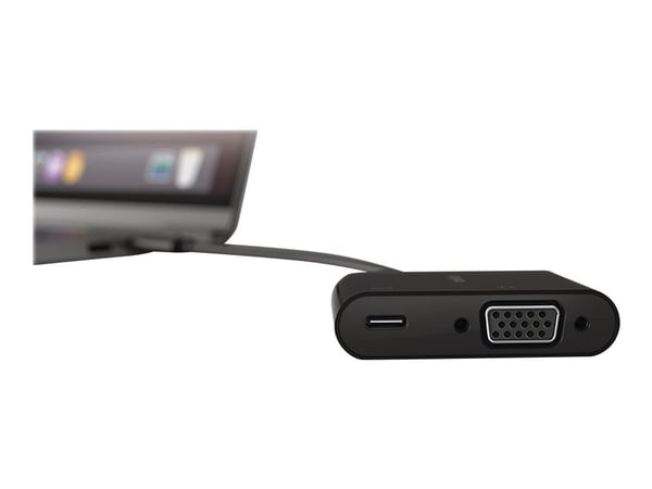 Belkin USB-C to HDMI + Charge Adapter - Video adapter - USB-C hann til HDMI, USB-C (kun strøm) hunn - svart - 4K-støtte, USB Power Delivery (60W)