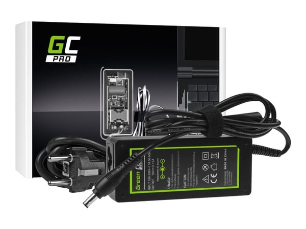 Green Cell PRO - Strømadapter - AC - 60 watt - svart - for Samsung ATIV Book 2; R519; R719; RV510; Series 3