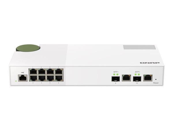 QNAP QSW-M2108-2C - Switch - Administrerad - 2 x 10 Gigabit SFP+ + 8 x 2.5GBase-T - skrivbordsmodell