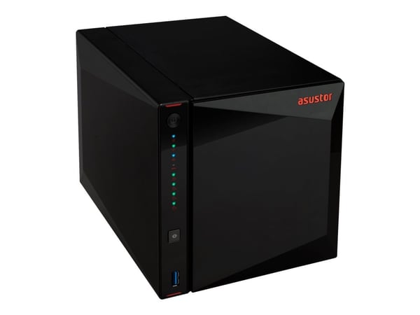ASUSTOR Nimbustor 4 AS5304T - NAS-server - 4 brønner - SATA 6Gb/s - RAID RAID 0, 1, 5, 6, 10, JBOD - RAM 4 GB - 2.5 Gigabit Ethernet - iSCSI støtte