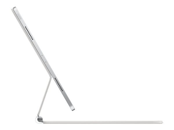 Apple Magic Keyboard - Tastatur og folio-kasse - med styreflate - bagbelyst - Apple Smart connector - svensk - hvit - for 12,9-tommers iPad Pro (3....