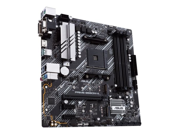 ASUS PRIME B550M-A/CSM - Hovedkort - micro ATX - Socket AM4 - AMD B550 Chipset - USB 3.2 Gen 1, USB 3.2 Gen 2 - Gigabit LAN - innbygd grafikk (CPU ...