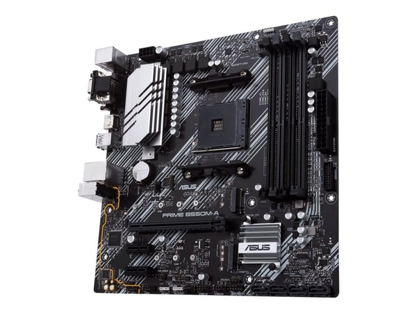 ASUS PRIME B550M-A/CSM - Hovedkort - micro ATX - Socket AM4 - AMD B550 Chipset - USB 3.2 Gen 1, USB 3.2 Gen 2 - Gigabit LAN - innbygd grafikk (CPU ...