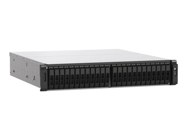 QNAP TS-H2490FU - NAS-palvelin - 24 lokeroa - rackversio - PCI Express 3.0 x4 (NVMe) - RAID 0, 1, 5, 6, 10, 50, JBOD, 60 - RAM 128 GB - 25 Gigabit ...